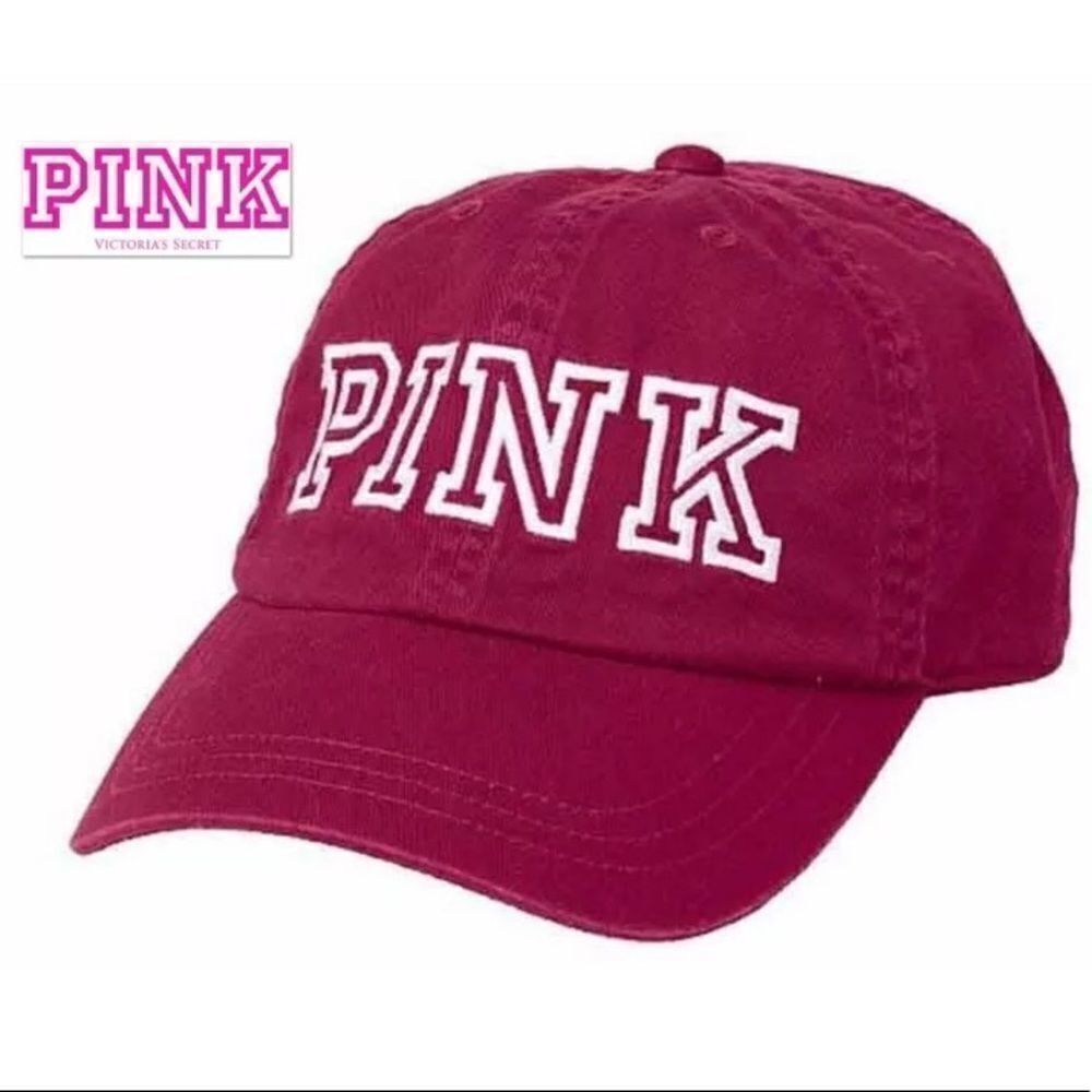 NWT Victoria's Secret PINK Baseball Burgundy Cap